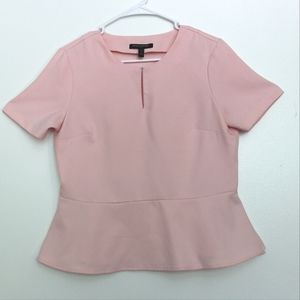 Banana Republic Light Pink Peplum Top